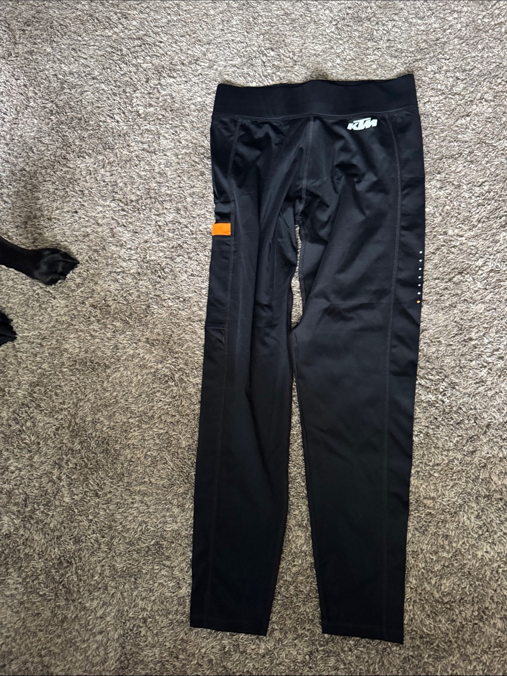 KTM Women’s Black Jeggings with Orange Accent